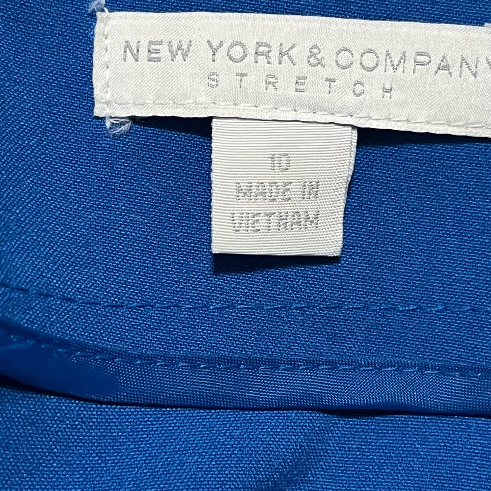 New York & Co blue pencil skirt Size 10 - Picture 3 of 8